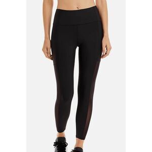 AQUA Athletic Leggins‎ Size Extra Small Running Fitness Mesh Detail NEW
